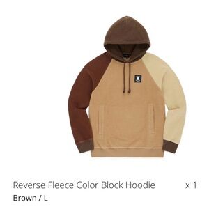 Teddy Fresh Reverse Fleece Color Block Hoodie